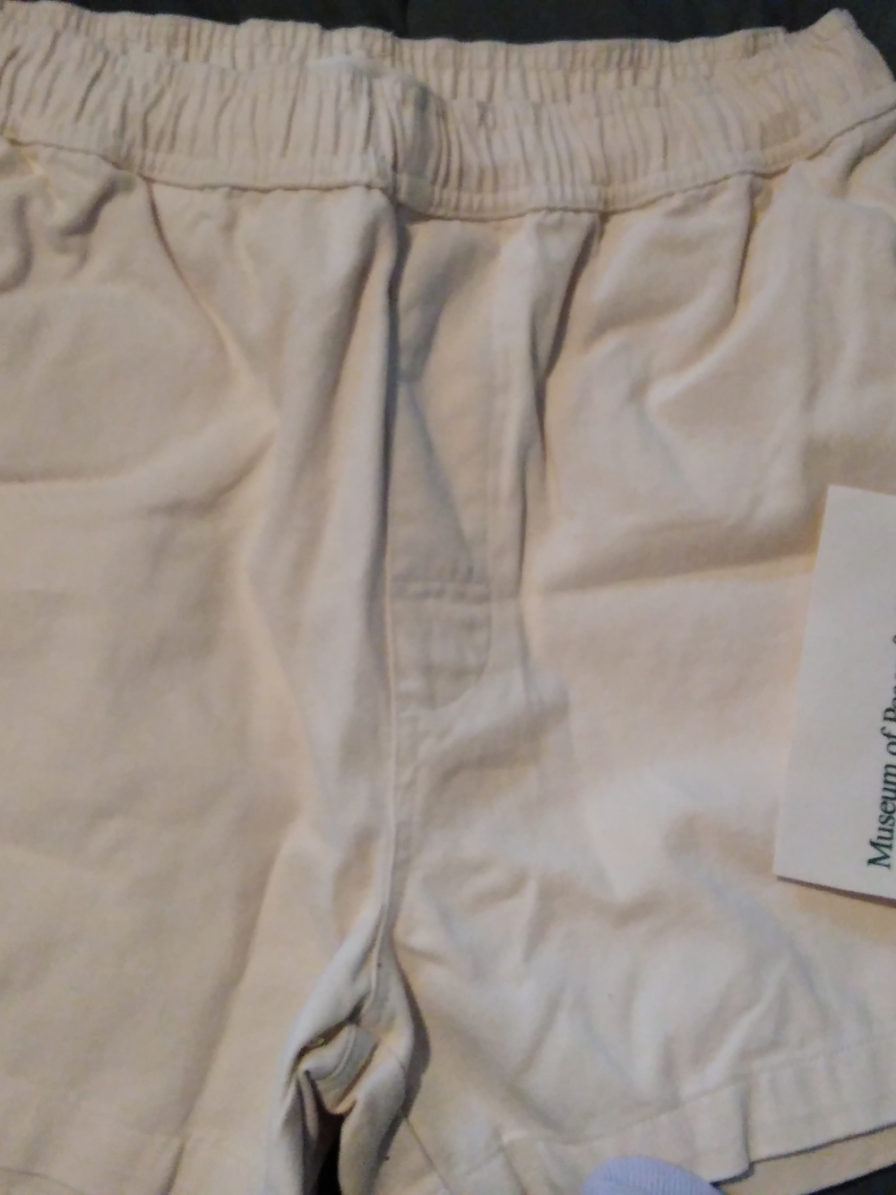 Museum Of Peace And Quiet Men’s Drawstring Waist Bone Leisure Shorts NWT and Bag
